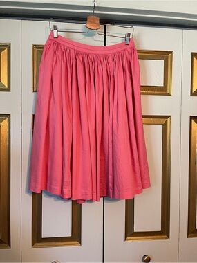 Women's Pink Gathered Circle Skirt Pinup Couture Jenny with Pockets